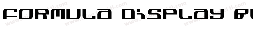 Formula display Black字体转换